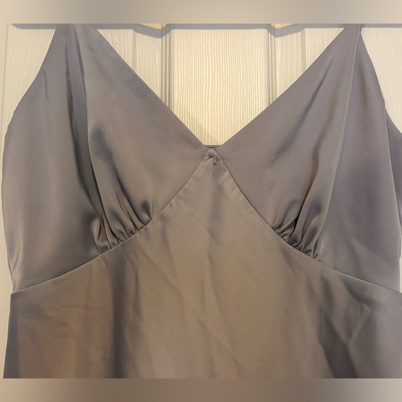 Wayf satin slip maxi vintage style midi dress wedding guest cocktail- size L - Picture 5 of 6